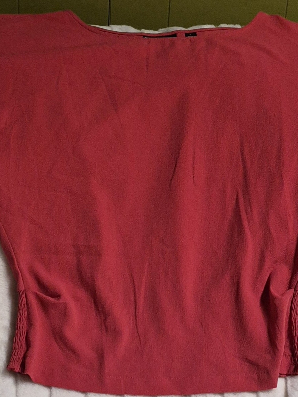 New Yok & Company Women’s Red Boatneck Pullover Top
